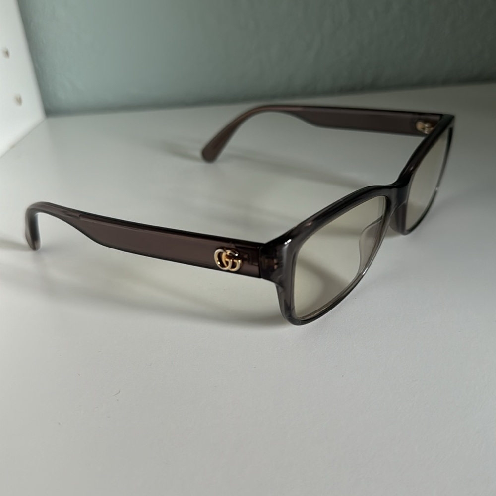 Gucci Eyeglass Frame, Color Brown. Add your prescription lens to frame. - Picture 5 of 5